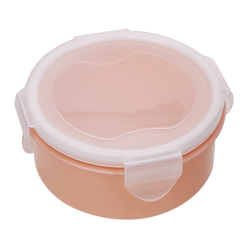 Doos Tarwe Stro Split Lunchbox Voor School Kids Werk Draagbare Meerdere Grids Magnetron Voedsel Opslag Container: A-round pink