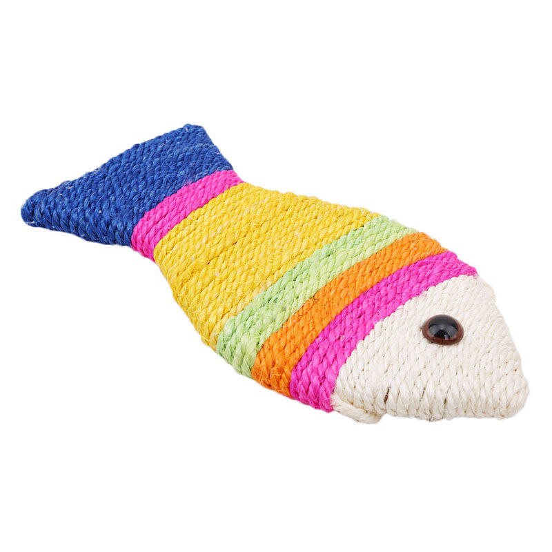 Cat Favorite Colorful Sisal Cartoon Flatfish Grind... – Grandado