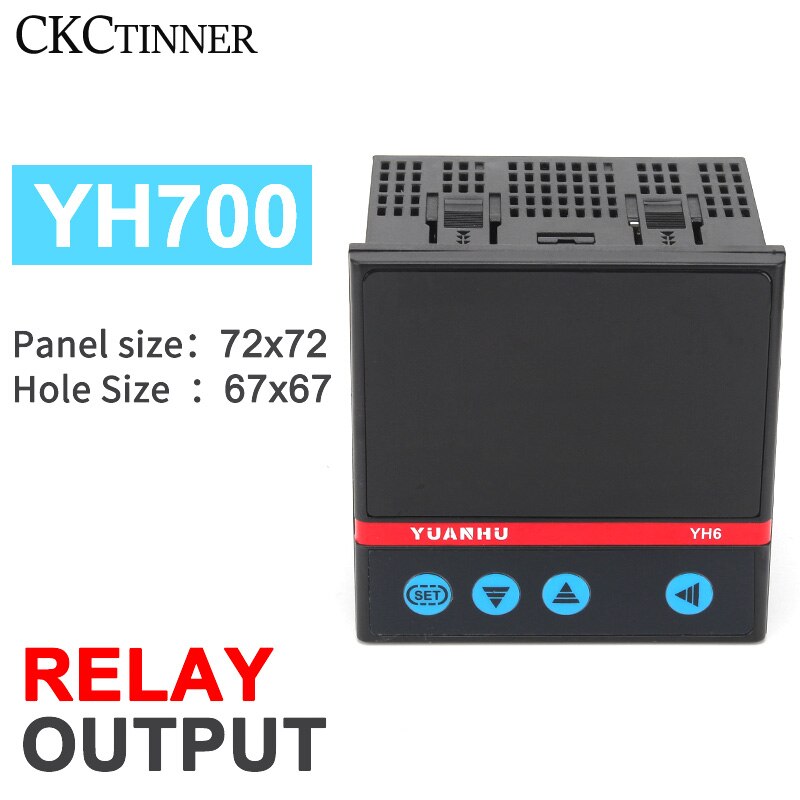 Digital PID Intelligent Temperature Controller YH100/400/700/900 SSR/Relay Output Thermostat Thermometer Thermoregulator 220V: YH700MAN