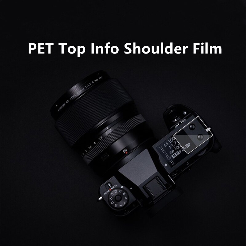 Fuji GFX100S Camera Main Screen Tempered Glass Hardness + PET Info Film Screen Protector for Fujifilm GFX 100S Camera