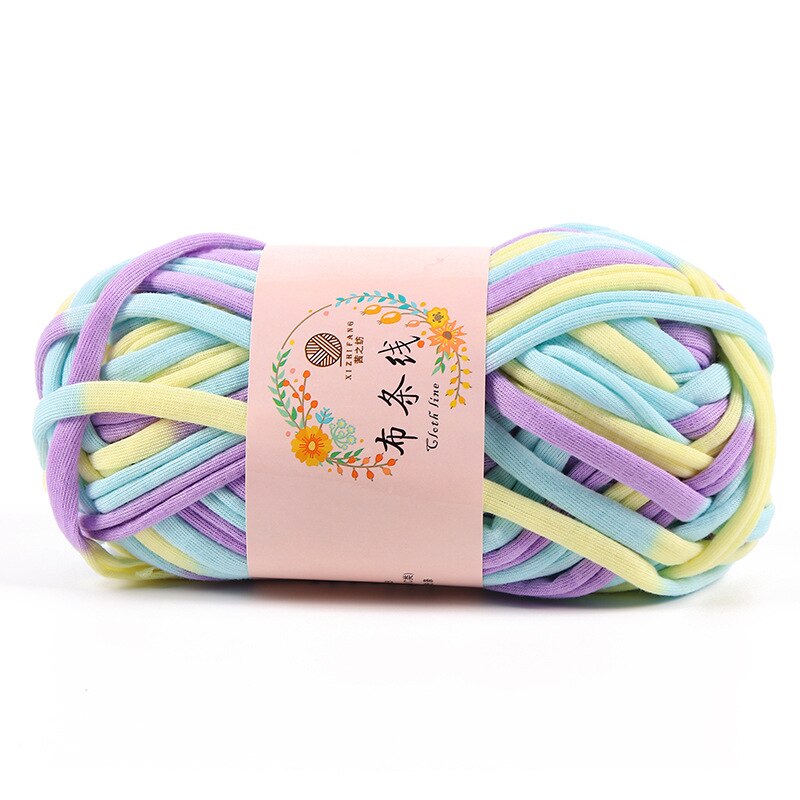Hilo grueso de algodón suave para ganchillo, hilo grueso para tejer a mano, bolsa, cesta, alfombra, manta, 100G por bola: 6