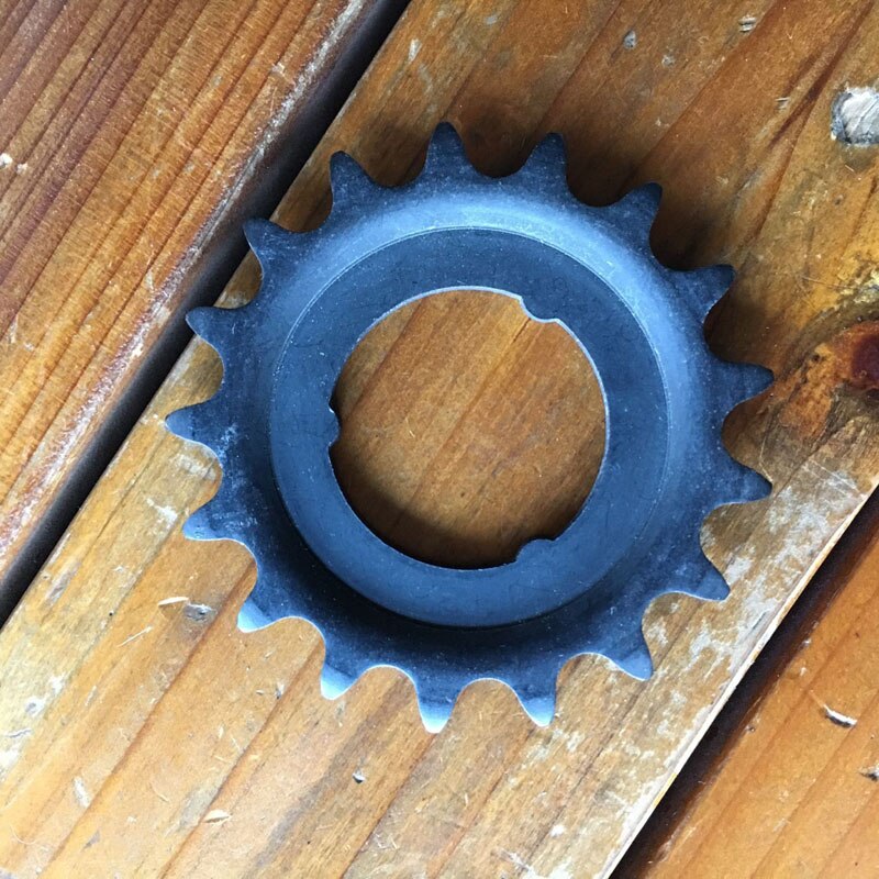 Piñón fijo de bicicleta urbana, piñón libre de 17 dientes, rueda de freno