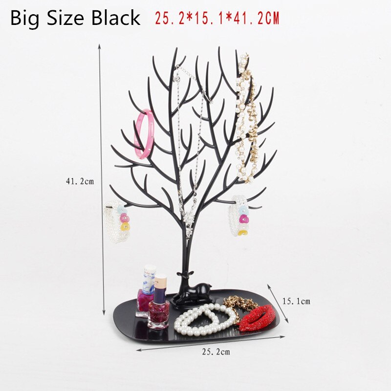 Damesmode sieraden ketting armbanden oorbellen ringen hertenstandaard display organizer houder showrek met plank 2019 heet