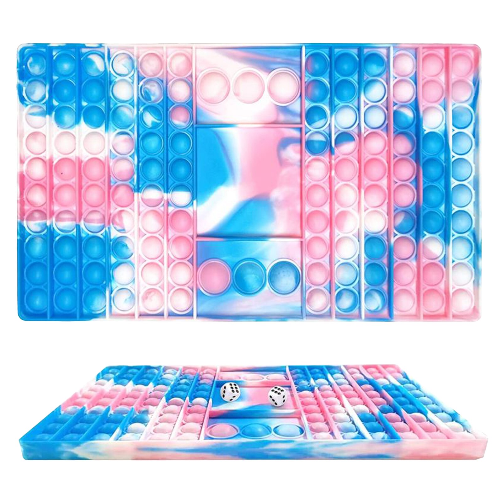 Big Size Fidget Toys Push Bubble Chess Board Stress Relief Puzzle Toy Autism Need Sensory Toys Antistress Two Players Chess Game