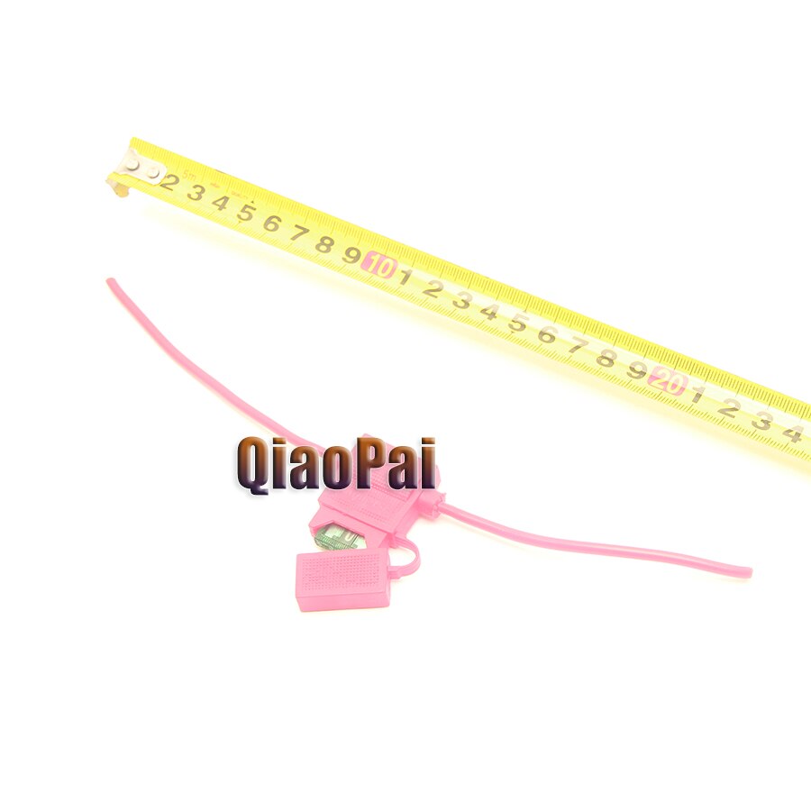 10PC Universal Car Waterproof Connector Fuse 5A10A 20A 25A 30A Red Link Wire Harness Auto Waterproof Fuse Holder for 12V 24V 36V