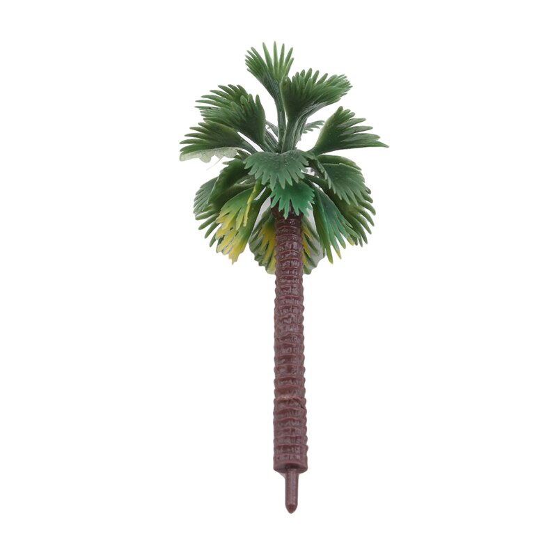 Diorama Scenery Model Artificial Palm Tree Leaves 6pcs Layout Rainforest Plastic Palm Tree Artificial Plastic Tree