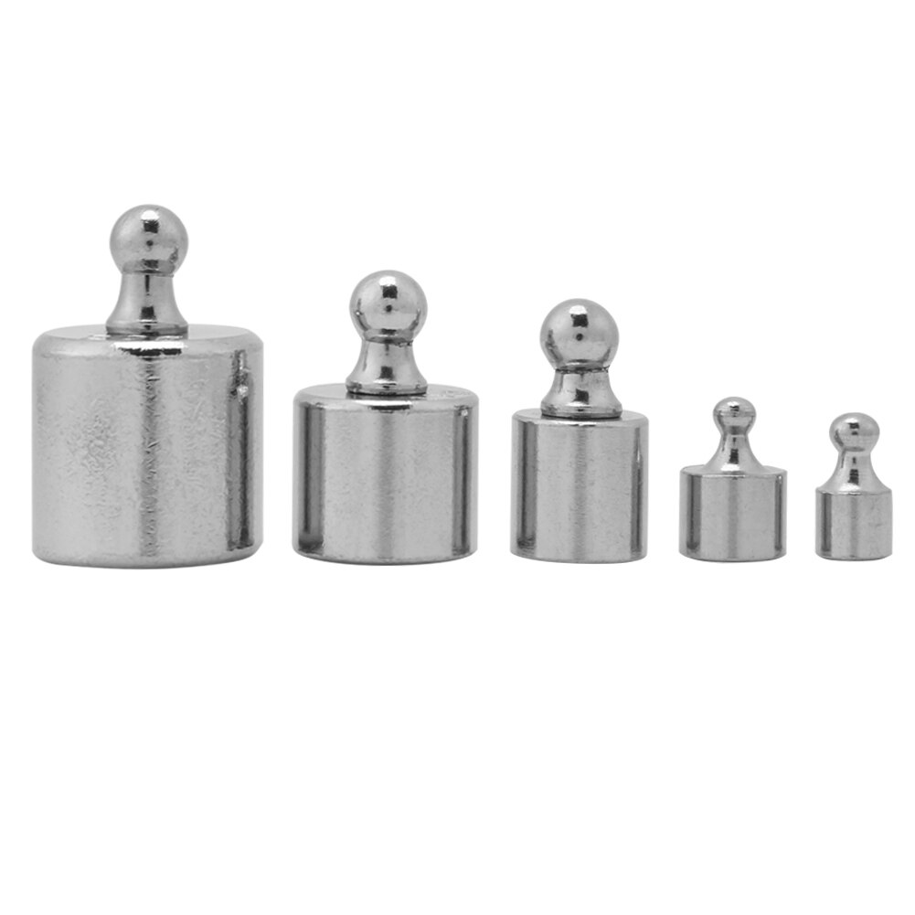 5Pcs 1g 2g 5g 10g 20g Grams Chrome plating Precision Calibration Scale Weight Test Set Kit: Default Title
