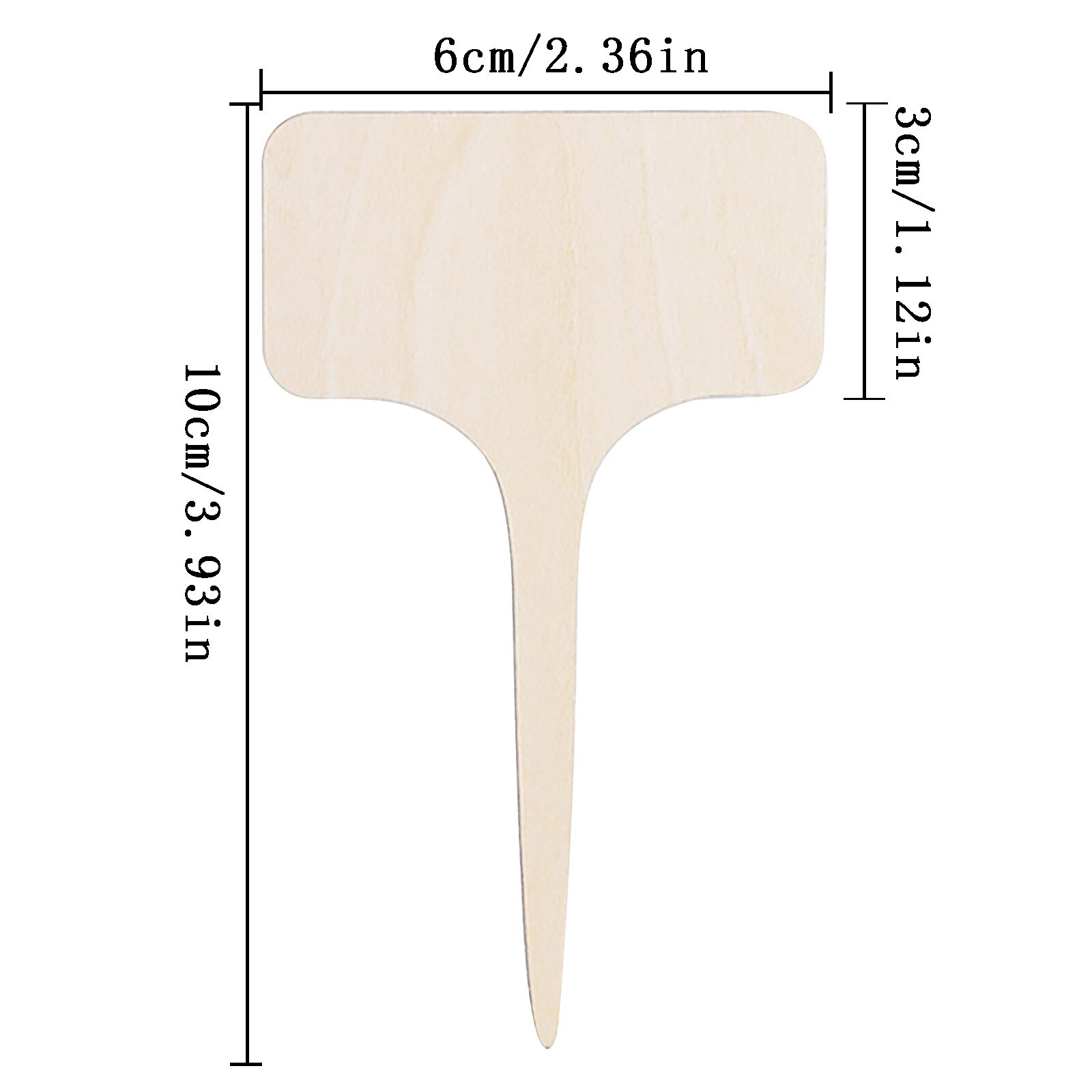 Letrero de madera con etiqueta para planta de jardín, decoración creativa para plantas de jardinería, se puede escribir, herramientas de maceta de vivero, 10 Uds.