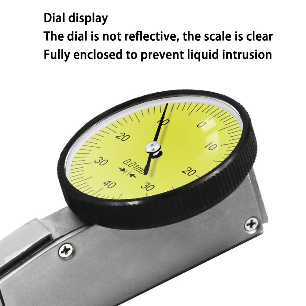 0-0.8mm Leverage Dial Indicator Level Gauge Scale 0.01mm Precision Dial Test Indicator Dial Indicator Measuring Instrument Tool