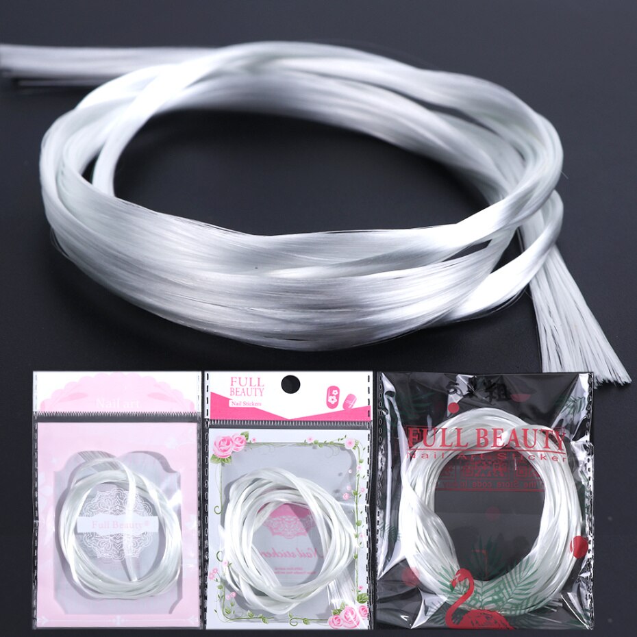 110 stücke Fiberglas NäGel Erweiterung für UV Gel Gebäude Verlängern Gewinde Schaber Seide Faser Aufkleber Manikübetreffend Formen Zubehör LA1578