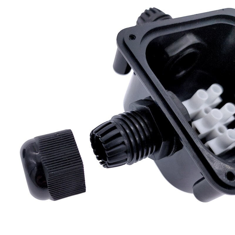 3 Way PG11 Outdoor Waterproof ABS Plastic Gland Electrical Junction Box IP68 electrical cable waterproof connector t shape