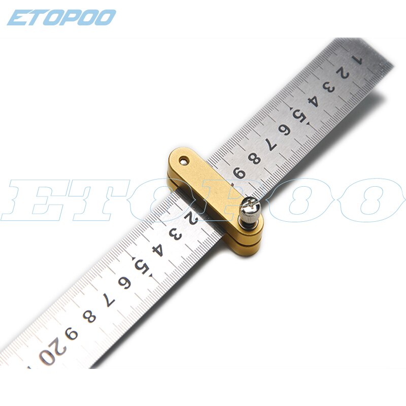 Hoek Scribe Aluminium 45 Graden Hoek Lijn Kaliber Heerser Carpenter Locator Heerser Blok Gauge Houtbewerking Gereedschap