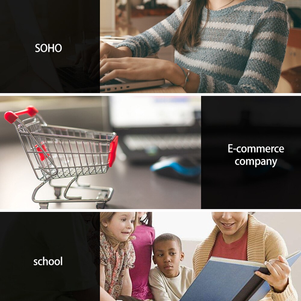 Mini A606B 5-Sheet Desktop Electric Documents Cutting Machine Paper Shredder File Strip-Cutter for office school