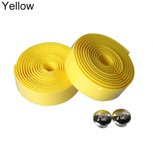 Cinta de manillar de camuflaje para Ciclismo, cinturón con asa para Ciclismo, corcho antideslizante, accesorios para Ciclismo, 2 uds.: Amarillo
