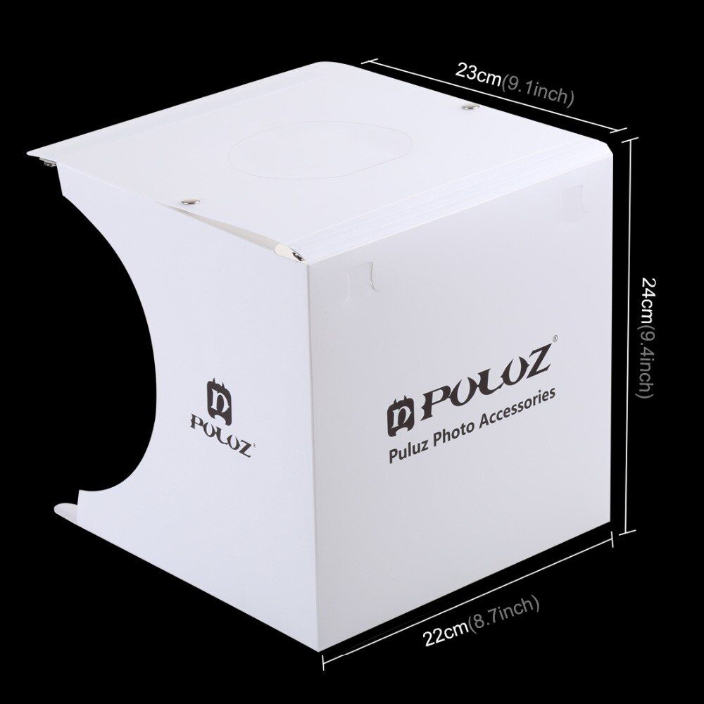 Photographie table accueil équipement deux bandes Led boîte à lumières douces Portable Photo Studio pliable tente avec 5 pièces arrière-plan