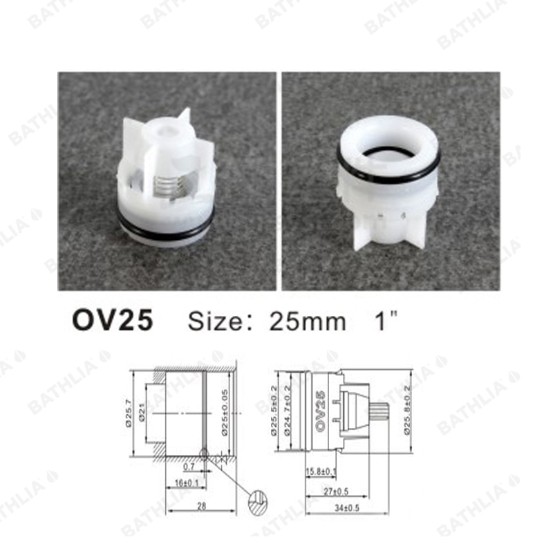 OV15 OV20 OV25 OV32 robinet de contrôle de l'eau | Pomme de douche anti-retour, pomme de contrôle de l'eau, ABS salle de bains économie d'eau, clapet de contrôle en plastique