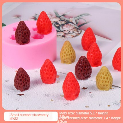 Moule à macaron bricolage pour bougies parfumées, moule à myrtille pour bougies parfumées et moule à fraise pour bougies à dessert: Vert clair