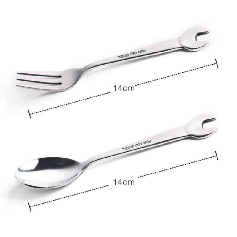 dolce di frutta Insalata forchette Posate Chiave a Forma di Cucina Articoli per La Tavola in Acciaio Inox Forchetta Cucchiaio JCFCJ78