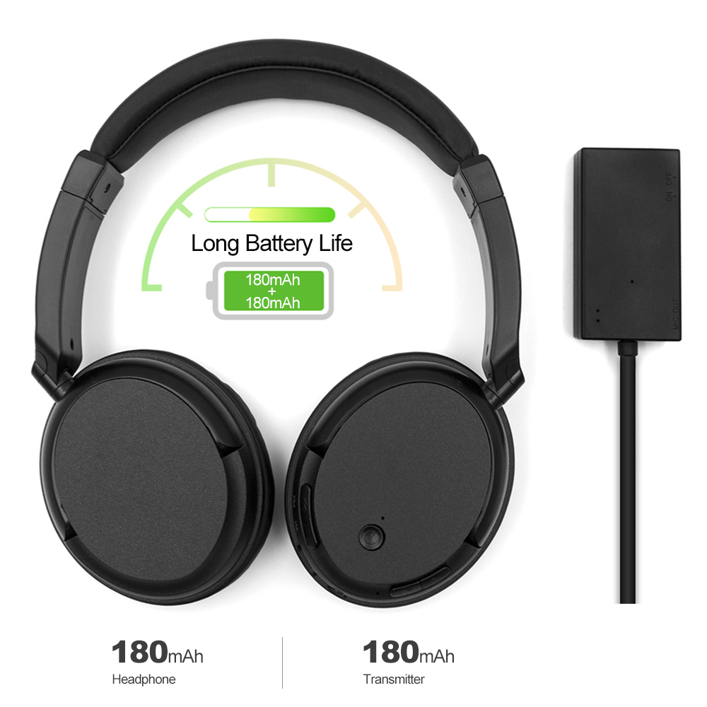 FM Wireless Headphones Over-Ear Music Earphones AUX Transmitter 3.5mm Wired Headset w/ Mic FM Radio for TV PC Phones MP3 Player