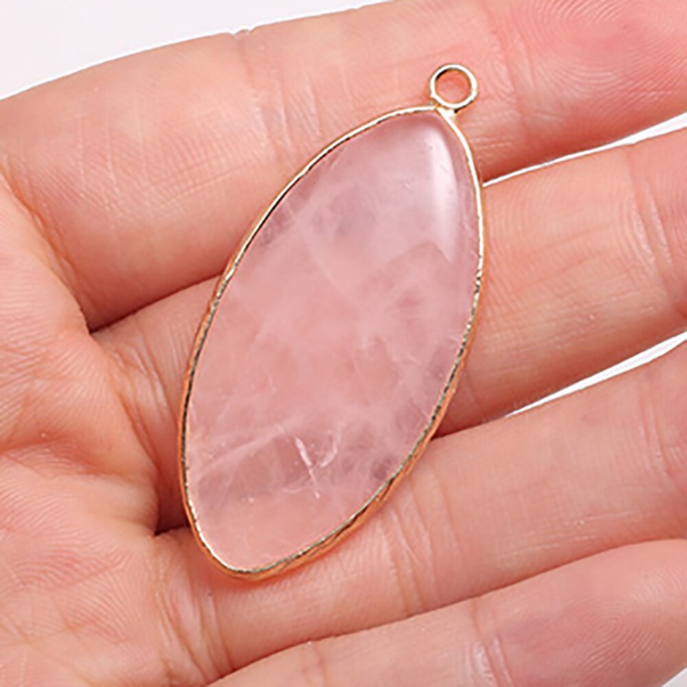 Natural Stone Agates Pendants Horse Eye Shape exquisite Charm for Jewelry Making Diy earring necklace Bracelet accessories