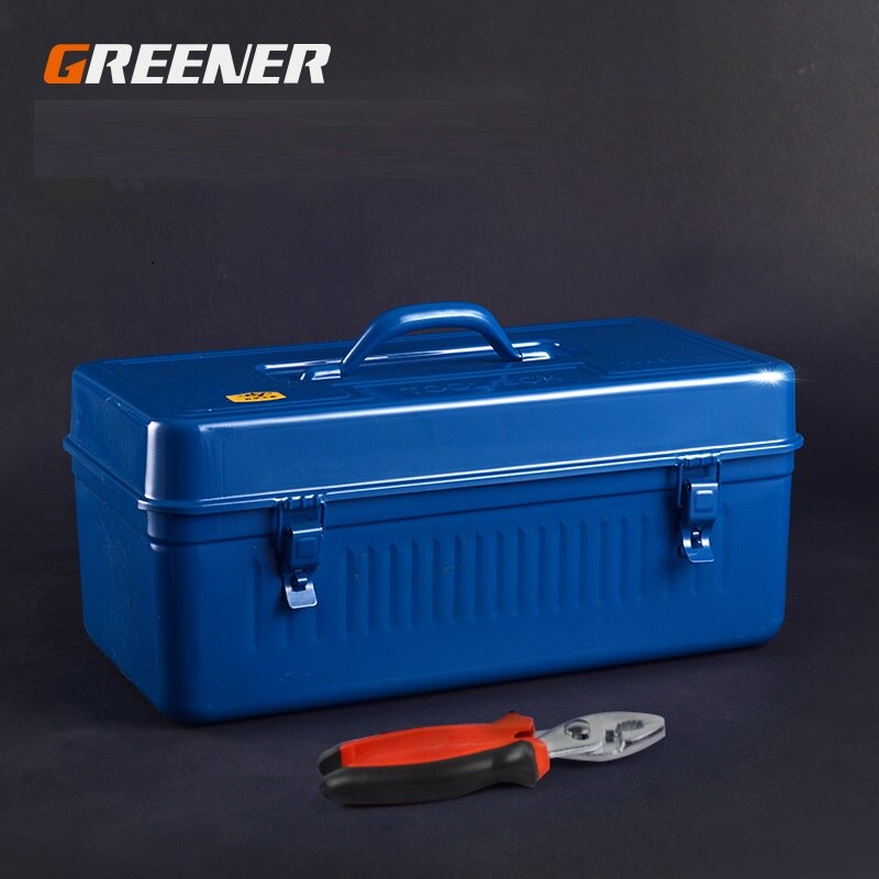 Boîte à outils valise professionnelle étanche organisateur vide fer à la maison grand rangement en métal boîte à outils Portable polyvalente