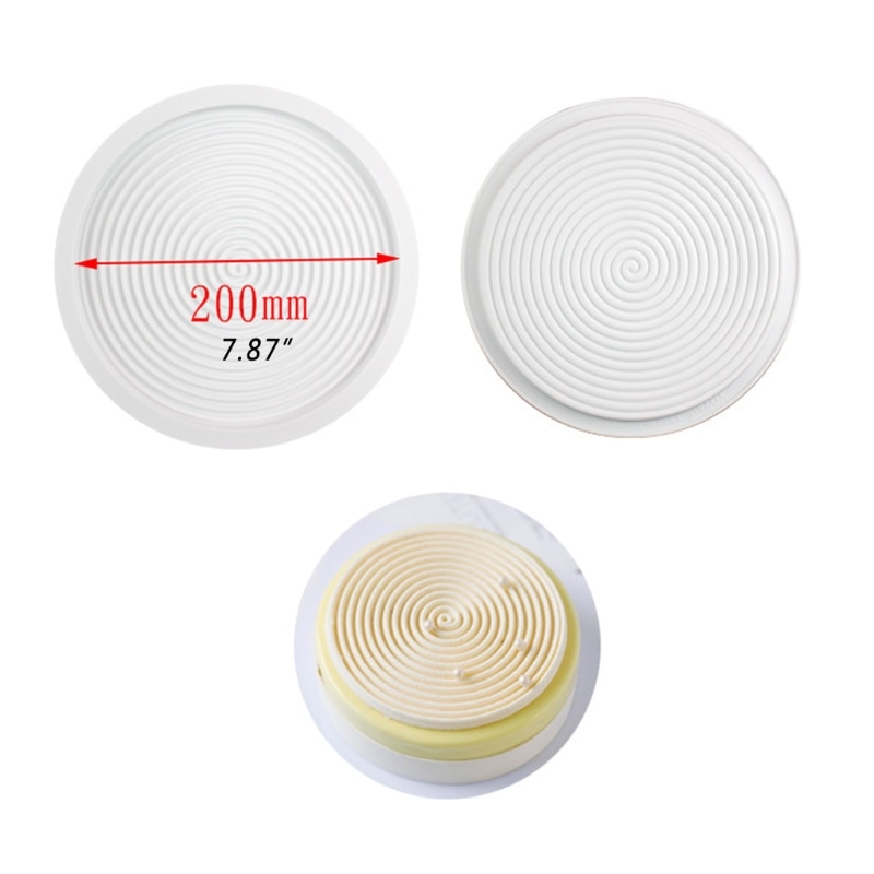T84E Non Stick Cake Bakeware 3D Cake Mold Making Swirl Shape Mousse Desserts Homemade Food Grade Silicone DIY Hand Crafts