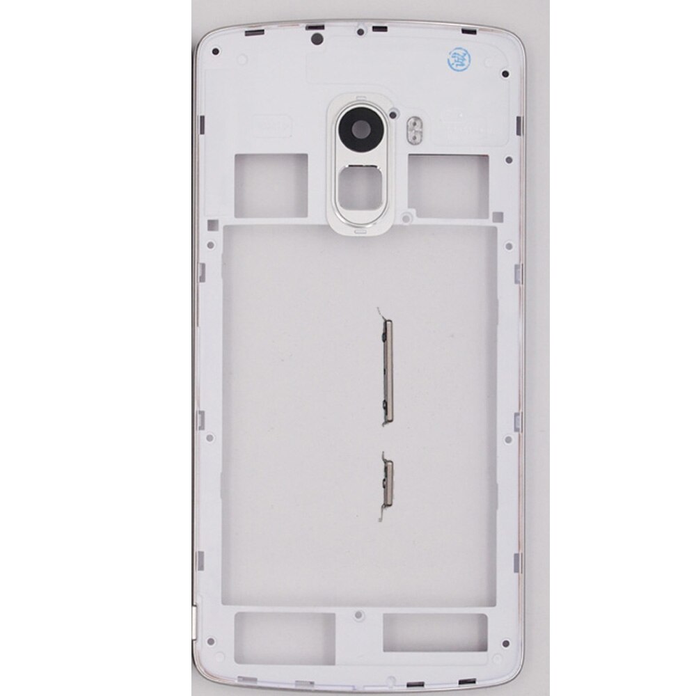 Housing Case For Lenovo K4 NOTE A7010 Middle Frame With Antenna+ Power Volume Buttons+Camera Lens Replacement Parts: White
