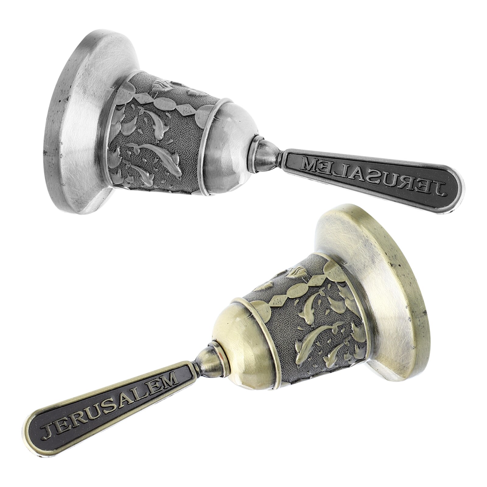 2pcs European Style Bell Retro Hand Call Bell Hand Shaking Bell for Home