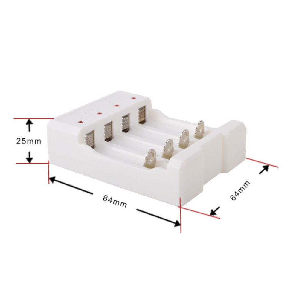 Usb-ladegerät mit 3 steckplätzen, /4 steckplätze für aa/aaa-akkus, unabhängiges dc-ladegerät für lithium-akkus, universeller usb-geräteladeadapter