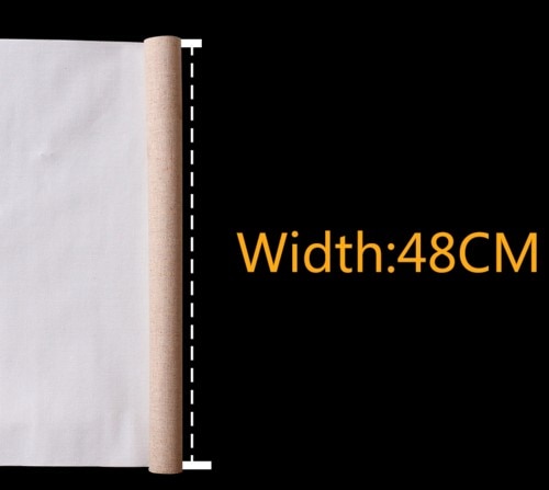 Linen Blend Primed Blank Canvas Layer Oil Painting Canvas acrylic painting 1m One Roll ,28/48cm Width