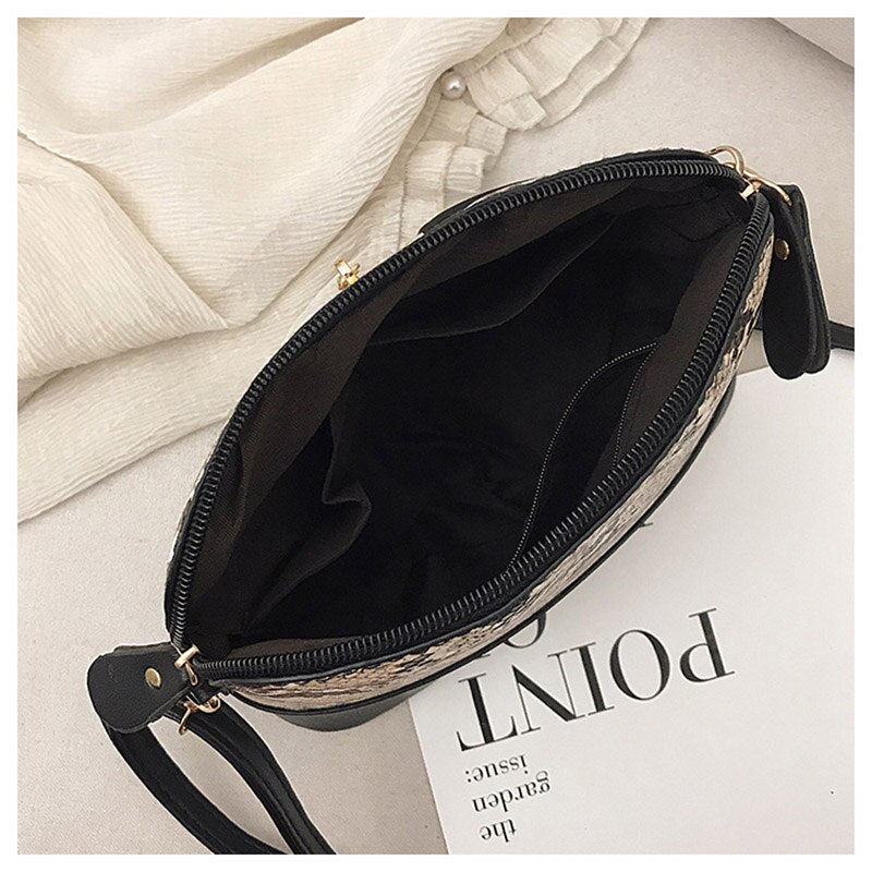 Smooza Vrouwen Tas Schoudertas Voor Vrouwen Mode Lederen Tas Serpentine Handtas Dames Casual Crossbody Tas