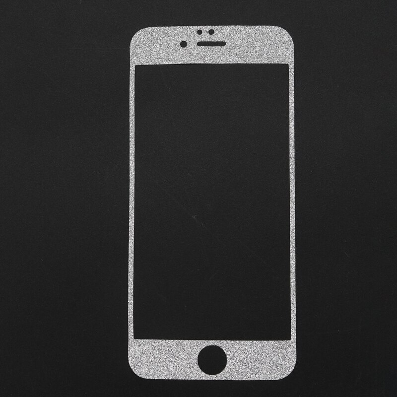 Glossy Full Body Sticker Reverse En Reverse Film Beschermende Huid Voor Apple Iphone 6 4.7 Inch (Zilver)