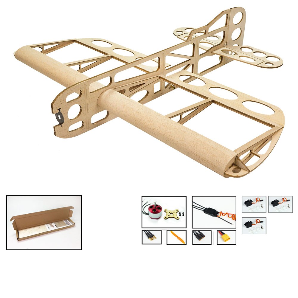 Balsa Wood Airplane Model GEEBEE 600mm Wingspan Balsa Kit Woodiness model 3D PLANE for Hand Entry Level Building