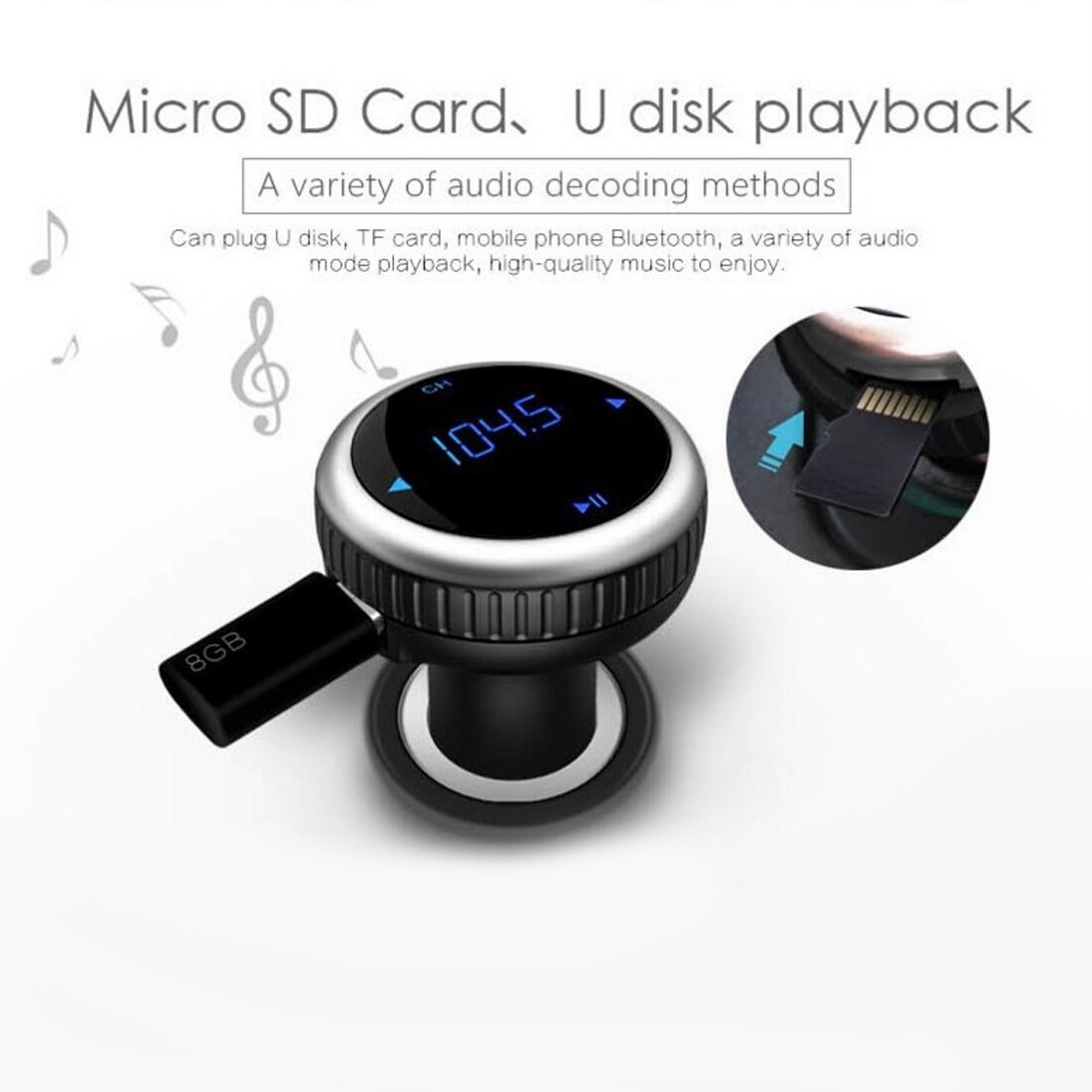 Wireless bluetooth BT69 Car Bluetooth Dual USB Wireless Car Charger Bluetooth Player Transmitter Car MP3 Audio Player