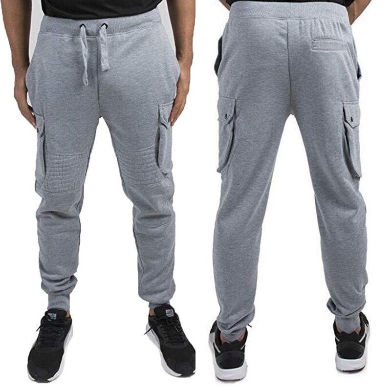 Mens Sport Pants Long Trousers Fitness Workout Joggers Gym Sweatpants