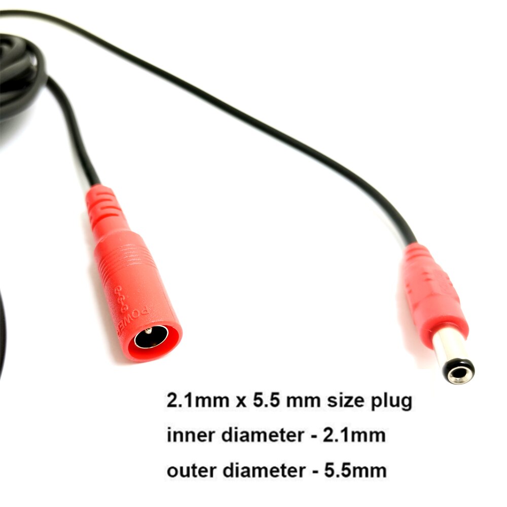JIENUO 10M Camera Power Extension Cord Power Adapter Extension Cable CCTV Camera Extend Wire DC Power Cord 5.5*2.1mm Male Female