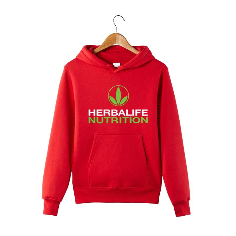 Sudadera con capucha con gráfico de Herbalife para hombre y mujer: XXXL / Rojo