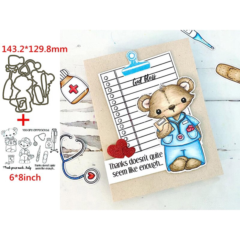 Prachtige dieren stempels en stansen, delicate dieren stempels en stansen sets voor doe-het-zelf kaarten maken: 3