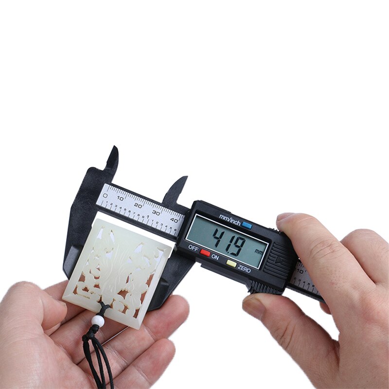 Paquimetro-micrómetro Digital LCD de 150mm y 6 pulgadas, calibrador Vernier electrónico, manómetro de fibra de carbón, 0,1mm