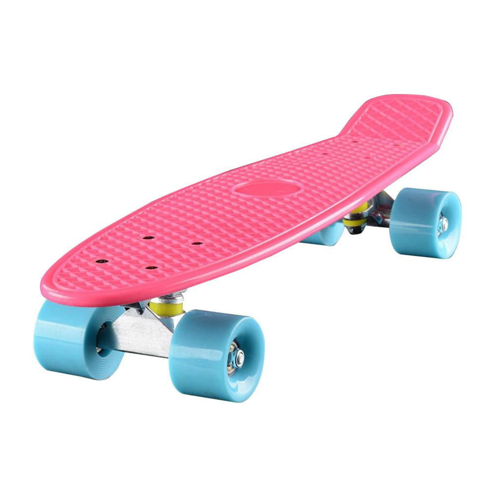 22 Inch Professionele Skateboard Met 4 Wielen Makkelijk Om Soepel Te Bewegen Skateboard Voor Kinderen Tieners Volwassenen: Pink