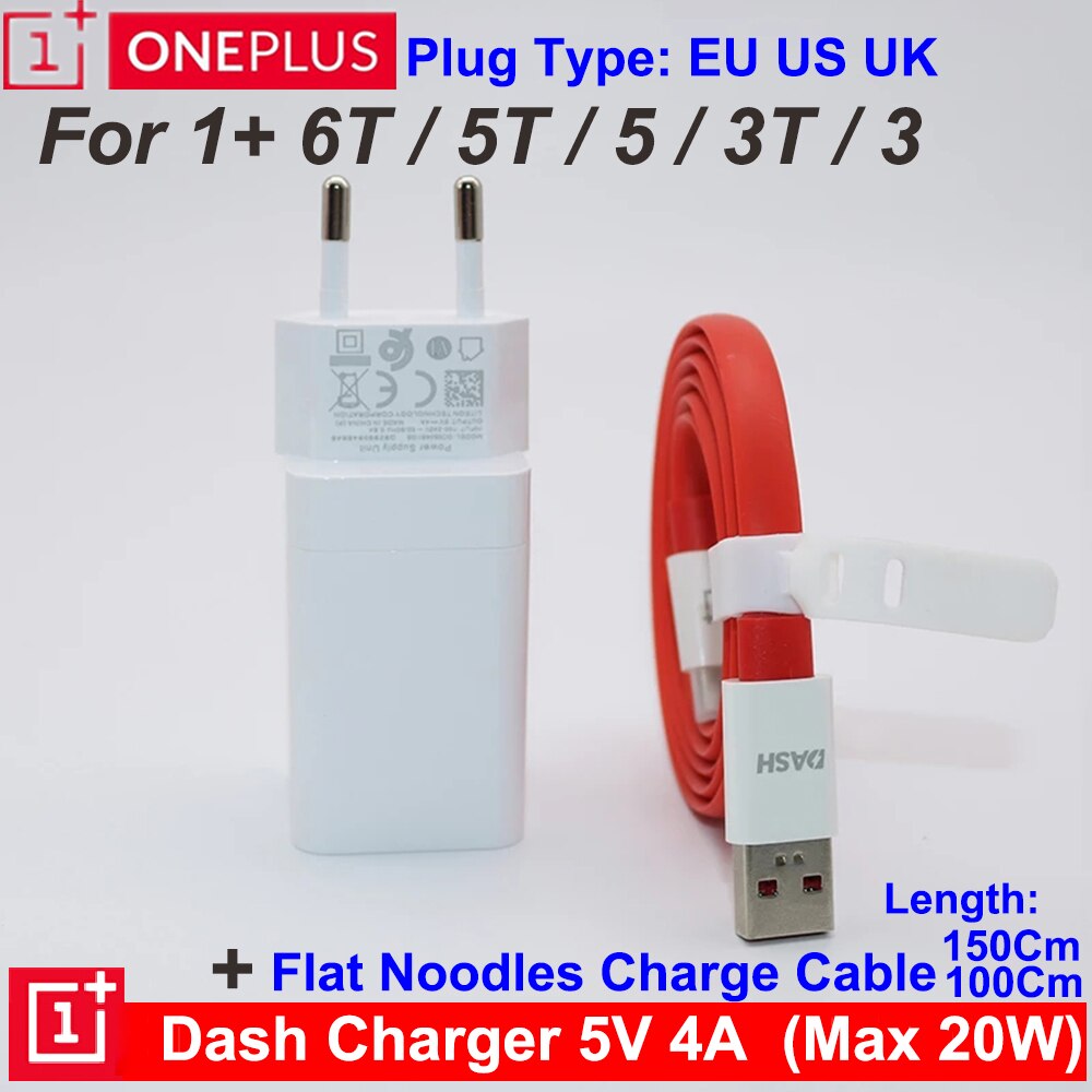 Oneplus-cargador de tablero Oneplus 6T 6 5T 5 3T 3, adaptador de carga rápida USB 3,1, Cable de carga de datos tipo C, 20W, Original