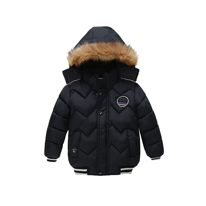 Herfst Winter Jongens Warme Dikke Jas Mode Jongen Capuchon Kinderen Ongedwongen Warme Bovenkleding Kinderen Kleding