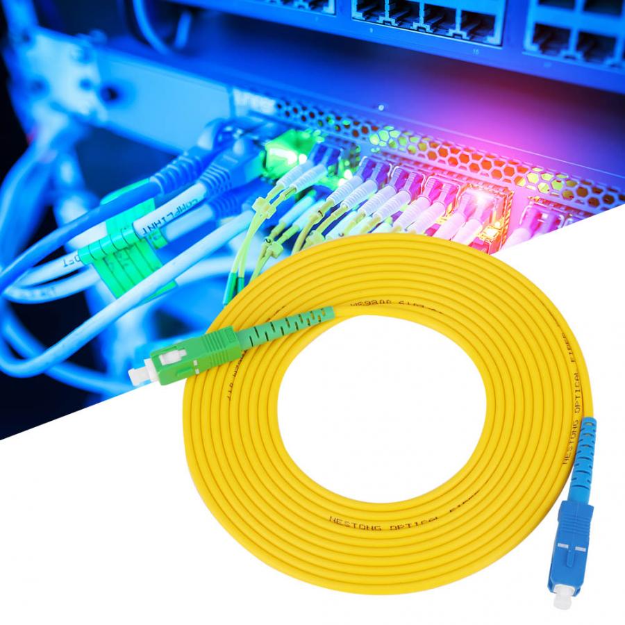 Fiber Jumper 20m Optical Fiber Patch Cord Single Mode Cable SC/APC-SC/UPC