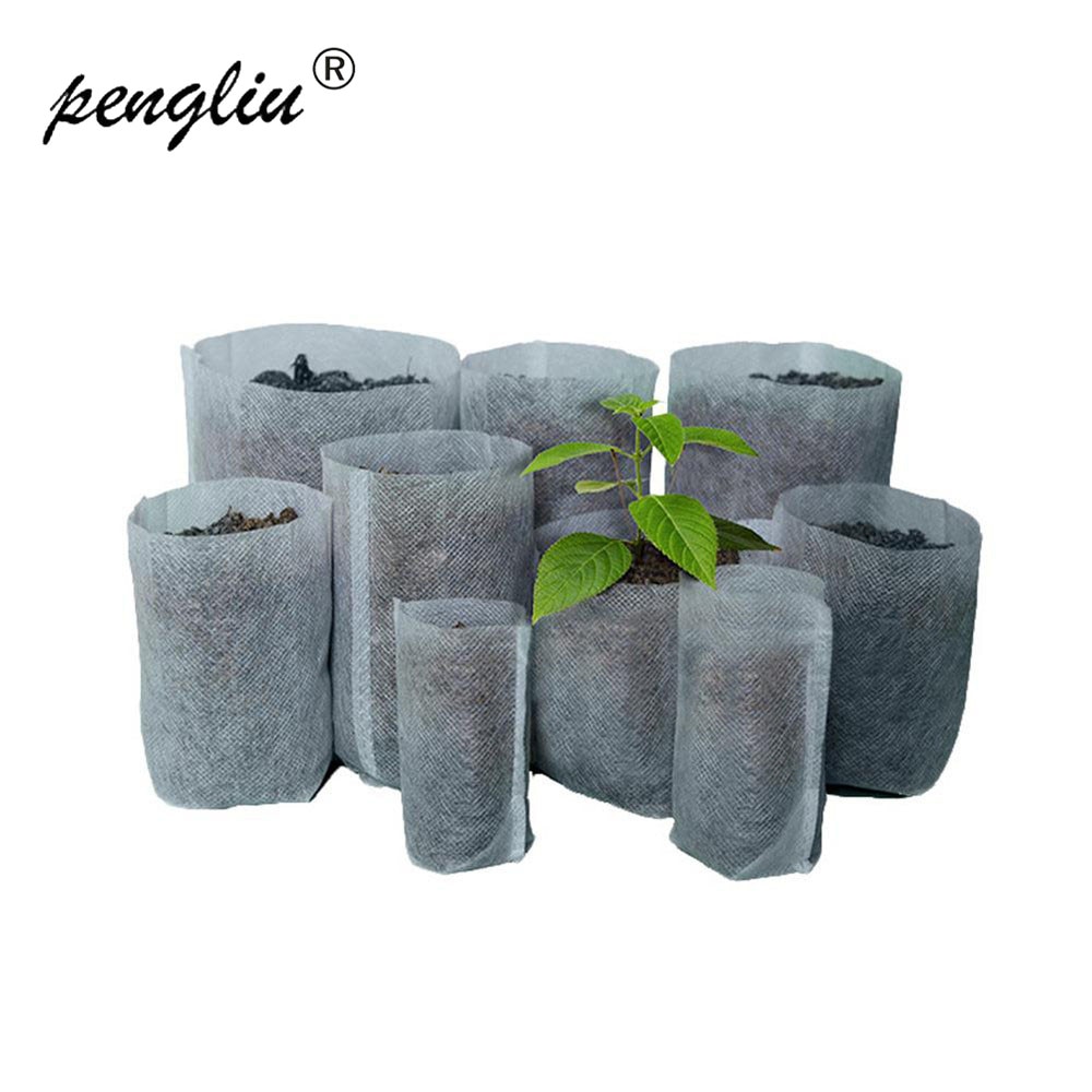 Planteskole potter frøplante-hæve poser 8*10cm tekstiler have leverer miljøbeskyttelse fuld 8*10 størrelse 100 stk-pakke  it123