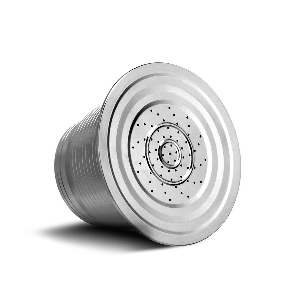 Stainless steel coffee capsules espresso capsules reusable Nespresso stainless steel coffee filter powder press