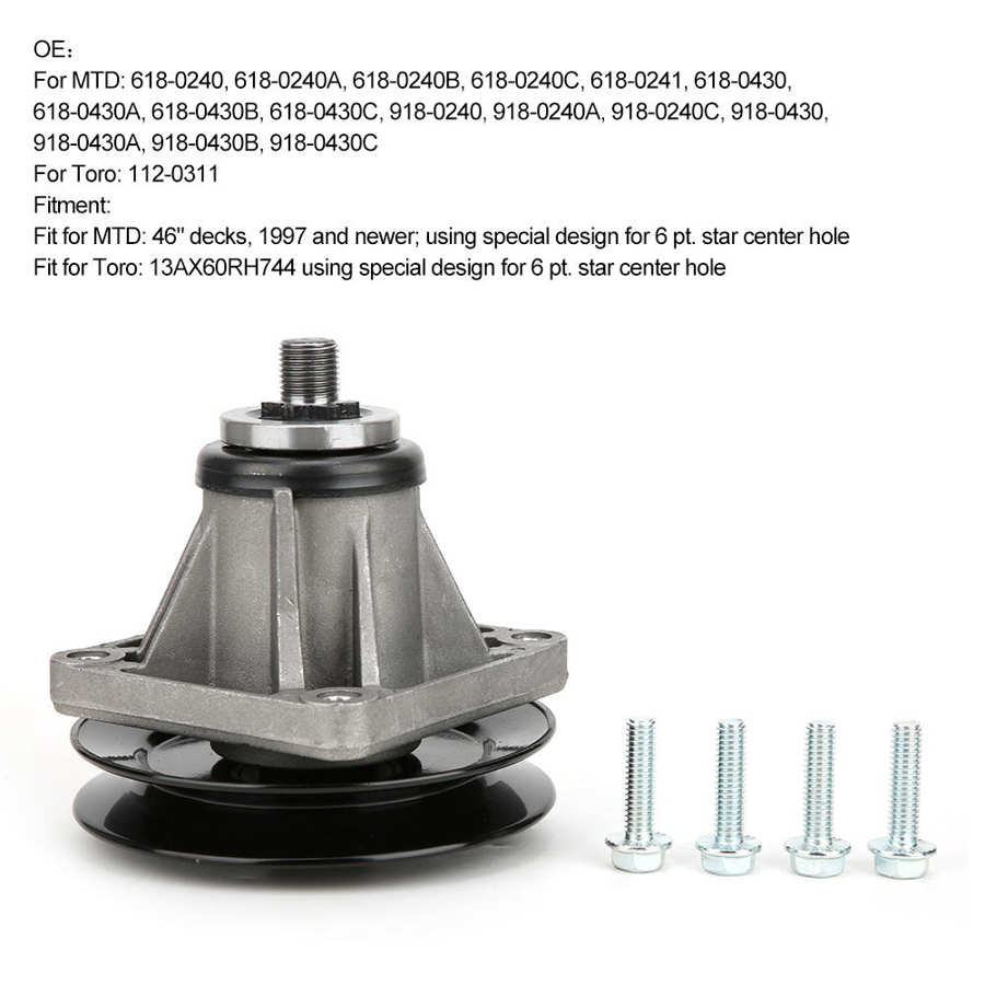 Estator de alternador Magneto, conjunto de mandril de alternador de vehículo, montaje de eje 618-0241 618-0240, se adapta a cubiertas MTD 46in con 6 puntos