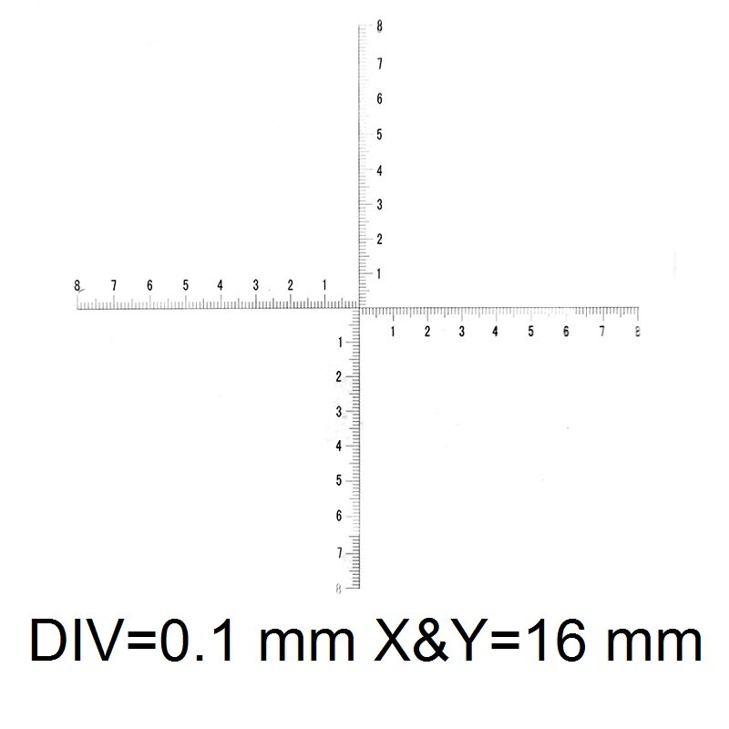 20mm mikroskop mikrometr cel kalibracji okular mikrometr X Y krzyż linijka igły koncentryczne półokrągłe siatka skala: MS-1-JA