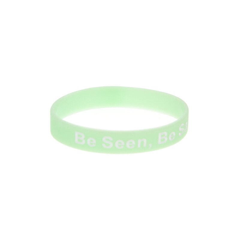 Obh 50 Stuks Worden Gezien Worden Veilig Siliconen Polsbandje Glow In Dark Band Voor Night Runner