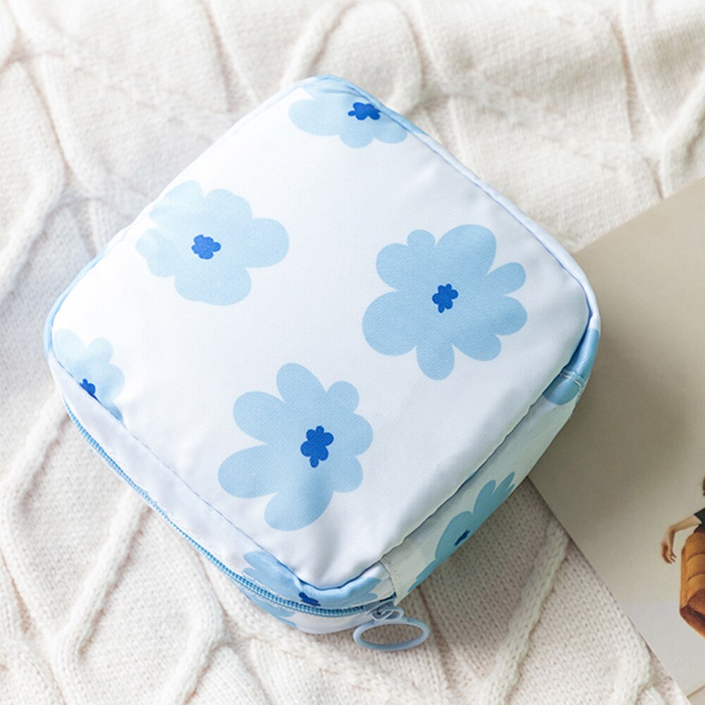 Portable Fabric Large Capacity Sanitary Towel Napkin Pad Tampon Purse Bag Organizer Pouch Girls Feminine Hygiene Pad Storage: A-2