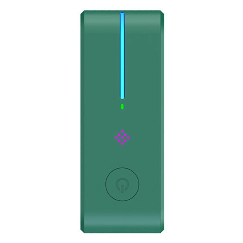 Plug In Air Purifier For Home Cleaner Small Air Ionizer To Remove Smoke Portable Deodorizer Air Freshener: Army Green / UK